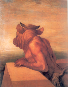 Minotauro, según Georges F, Watts (reproducción de Wikipedia)